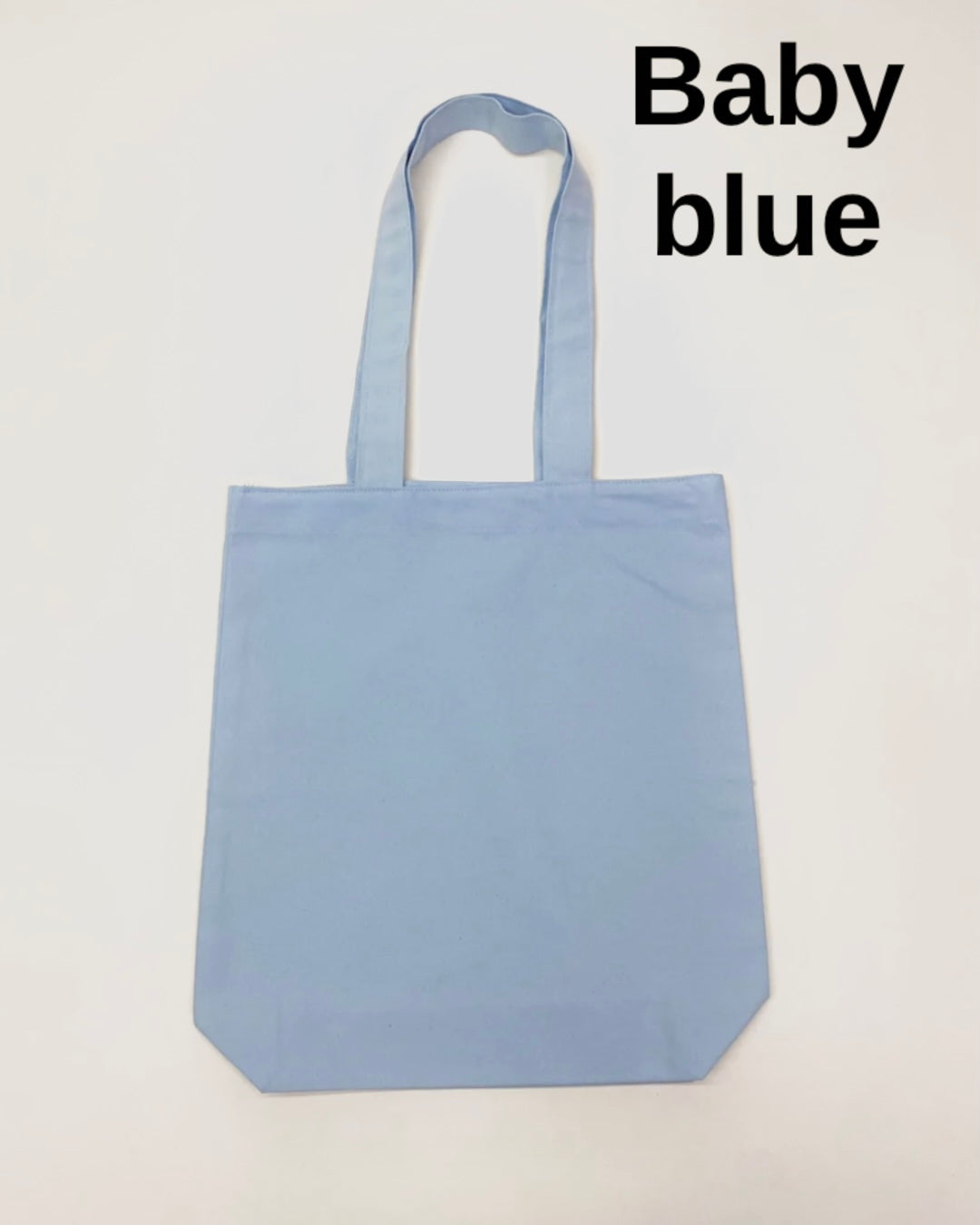Tote Bag Letra - BABY BLUE, AZUL FUERTE, GRIS