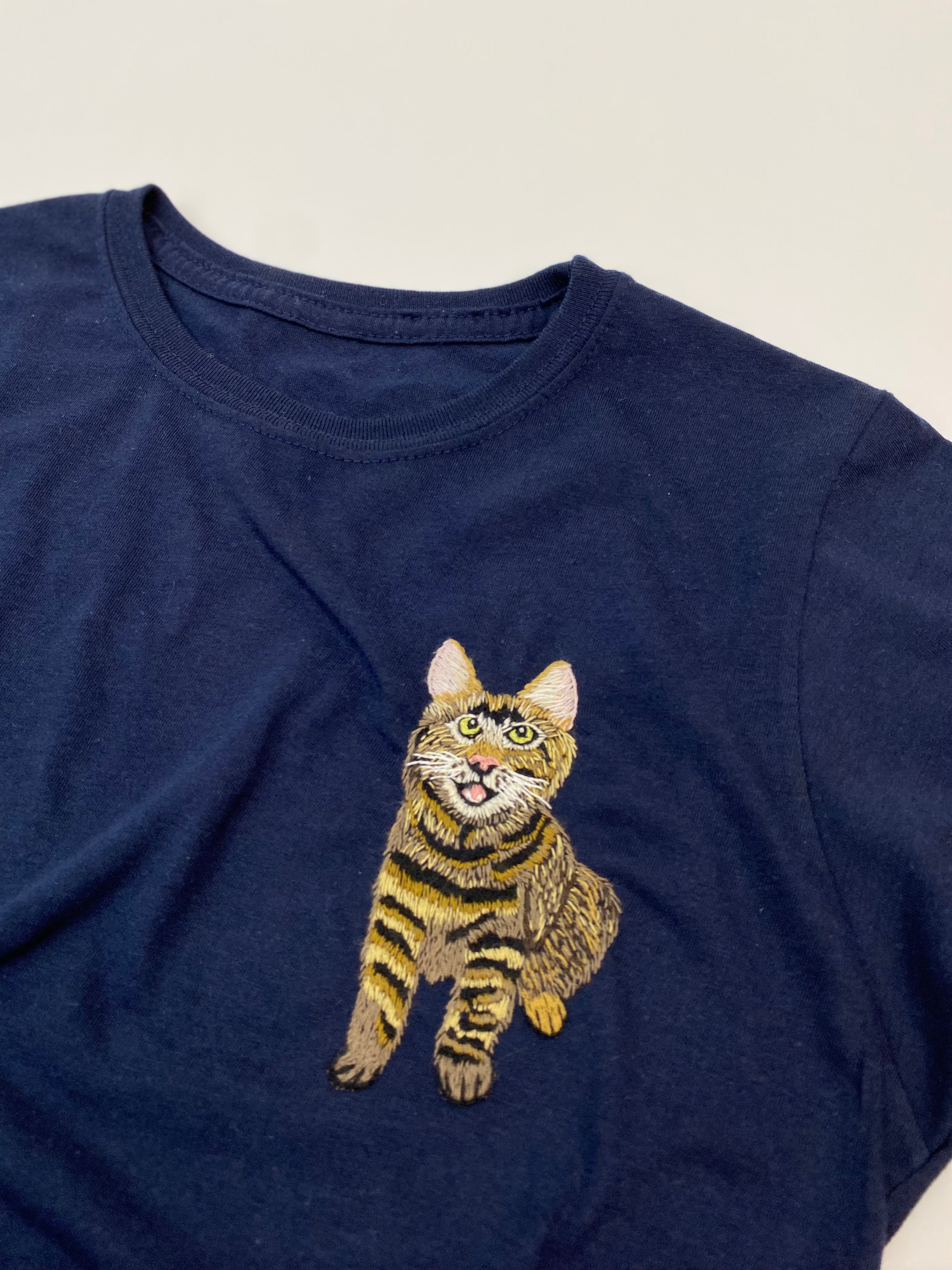 t-shirt + 1 bordado de mascotas